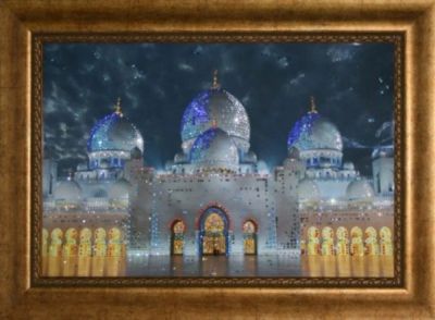 Лот: 21290847. Фото: 1. Картина Мечеть-Дворец с кристаллами... Другое (сувениры, подарки)