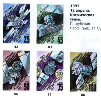 Лот: 1760448. Фото: 1. 1993 Космическая связь. Марки
