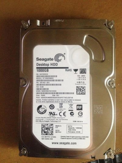 Лот: 5764305. Фото: 1. Жесткий диск SATA 6Gb/s 1Tb Seagate... Жёсткие диски (HDD)