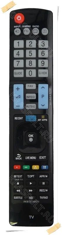 Лот: 10971650. Фото: 1. Пульт LG AKB73756571. Новый! Гарантия... Пульты ДУ
