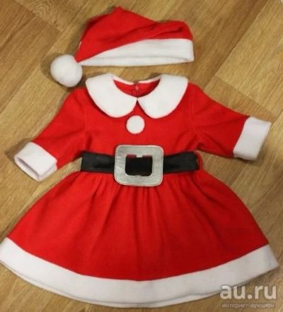 Лот: 15024703. Фото: 1. Санта-Клаус девочка.На малышу... Детские карнавальные, праздничные костюмы