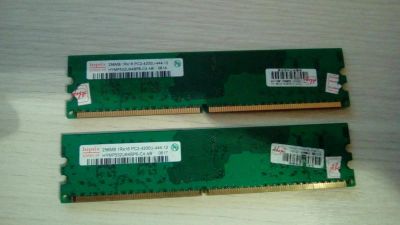 Лот: 8529297. Фото: 1. Память DDR2 512 мб (256*2 шт). Оперативная память