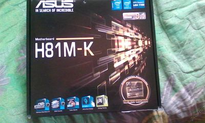 Лот: 5921208. Фото: 1. Материнская плата ASUS H81M-K. Материнские платы