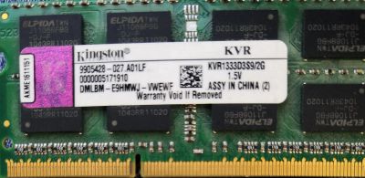 Лот: 17700877. Фото: 1. DDR-III SO-DIMM PC-10600 (1333MHz... Оперативная память