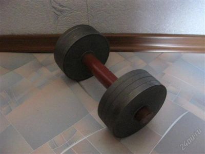 Лот: 2776241. Фото: 1. Гантель разборная, 9 кг., цена... Гантели