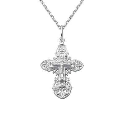 Лот: 23844645. Фото: 1. Серебряный крест. Другое (ювелирные изделия, бижутерия, часы)