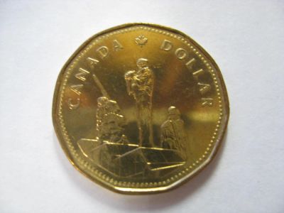 Лот: 6324155. Фото: 1. Канада, 1 доллар 1995 года. Монумент... Америка