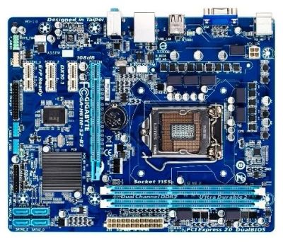Лот: 10221853. Фото: 1. Материнская плата Gigabyte GA-H61M-S2-B3. Материнские платы