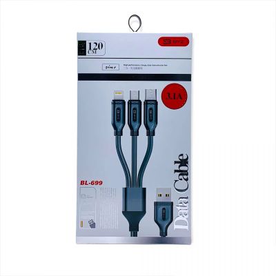 Лот: 22147135. Фото: 1. КАБЕЛЬ BYZ BC-699 3in1 USB-TYPE-C... Дата-кабели, переходники
