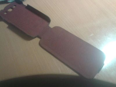 Лот: 4266385. Фото: 1. Кожаный чехол на samsung galaxy... Чехлы, бамперы