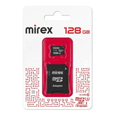 Лот: 22143714. Фото: 1. Карта памяти MIREX microSD+ад... Карты памяти