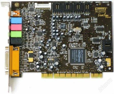 Лот: 1224459. Фото: 1. Greative SB 220 LIVE Sound Blaster... Звуковые карты