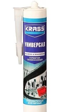 Лот: 12916684. Фото: 1. Герметик Krass силиконовый универсальный... Клеи, герметики, пена монтажная, клейкие ленты