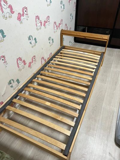 Лот: 24954884. Фото: 1. Детская кроватка IKEA с матрасом. Детские кровати и кроватки