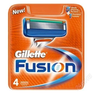 Лот: 1613507. Фото: 1. Gillette Fusion [4 Cartridges... Унисекс парфюмерия