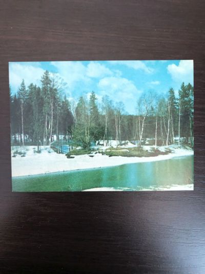 Лот: 23299907. Фото: 1. Весенний пейзаж. 1984 г. Открытки, конверты