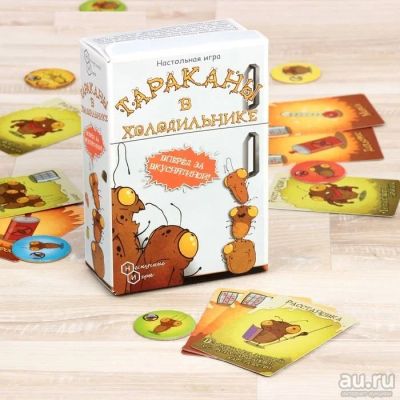 Лот: 13441929. Фото: 1. Настольная игра «Тараканы в холодильнике... Настольные игры, карты