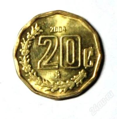 Лот: 2259968. Фото: 1. Мексика. 20 сентаво 2004 г.(056... Америка