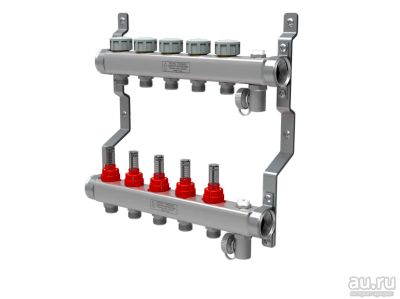 Лот: 15202958. Фото: 1. Коллектор нерж. с расходомерами... Тёплый пол