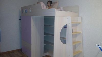Лот: 10580075. Фото: 1. Кровать-чердак. Детские кровати и кроватки