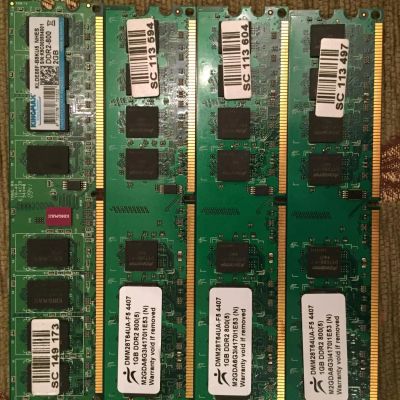Лот: 6574374. Фото: 1. Оперативная память DDR2 (3x1gb... Оперативная память