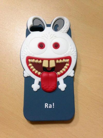 Лот: 3497902. Фото: 1. Чехол iphone 5/5s 3D Monster серый... Чехлы, бамперы