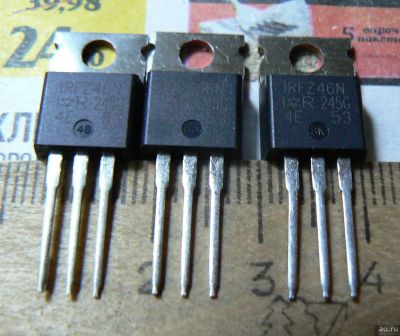 Лот: 13252438. Фото: 1. Полевой транзистор IRFZ46N (IRFZ46... Транзисторы