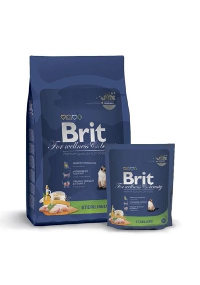 Лот: 5110721. Фото: 1. Корм Brit Premium Sterilized для... Корма
