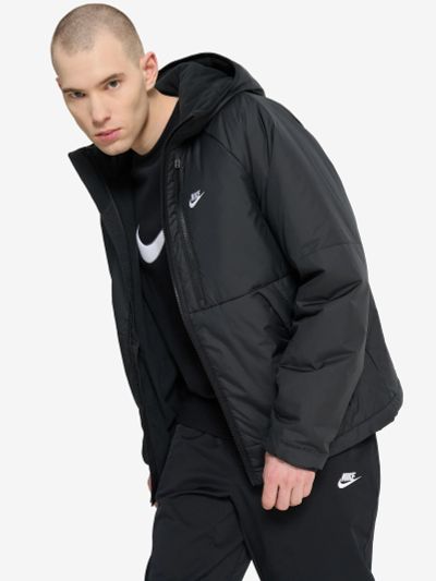 Лот: 24690826. Фото: 1. Пуховик мужской Nike, Черный. Легкие куртки, толстовки