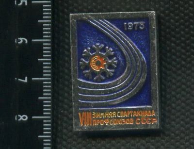Лот: 15739396. Фото: 1. (№ 4774 ) значки спорт, 8 зимняя... Сувенирные