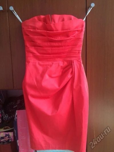 Лот: 5669775. Фото: 1. Коралловое платье ASOS (42 р-р... Платья
