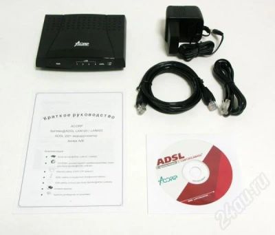 Лот: 48194. Фото: 1. ADSL Router Acorp LAN420 (Annex... Красноярск