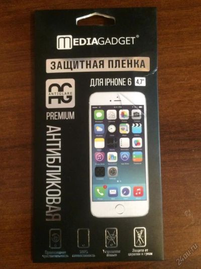 Лот: 5901103. Фото: 1. Защитная пленка на iPhone 6 media... Защитные стёкла, защитные плёнки