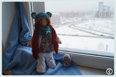 Лот: 3501486. Фото: 1. Текстильная кукла "Майя". Авторские куклы, игрушки, поделки