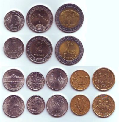 Лот: 11881604. Фото: 1. Монеты - разные всякие (8 шт.). Наборы монет