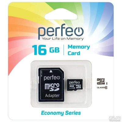Лот: 18270177. Фото: 1. Карта памяти MicroSDHC Perfeo... Карты памяти