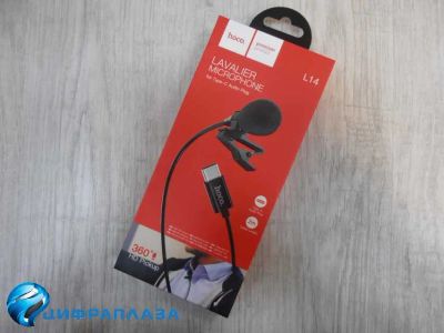 Лот: 20571628. Фото: 1. Микрофон петличный Hoco L14 Type-C... Наушники, гарнитуры