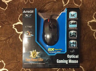 Лот: 10710050. Фото: 1. Игровая мышь A4Tech X-710BK. Клавиатуры и мыши