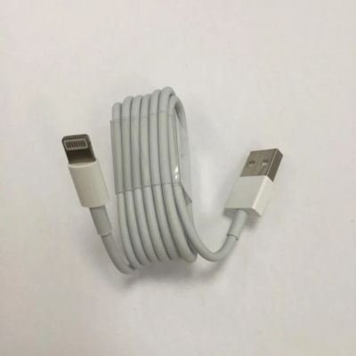 Лот: 11146998. Фото: 1. Кабель USB iPhone 5 (белый) 1m... Дата-кабели, переходники