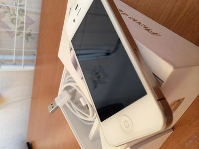 Лот: 3824695. Фото: 1. iphone 4s 32gb белый (Обмен только... Смартфоны