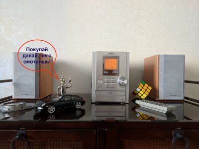 Лот: 17063661. Фото: 1. Магнитола Panasonic SA-PM10. Колонки... Музыкальные центры, магнитолы