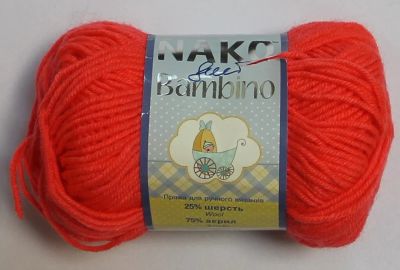 Лот: 11180999. Фото: 1. Пряжа Nako bambino 25%шерсть 75... Ткани, нитки, пряжа