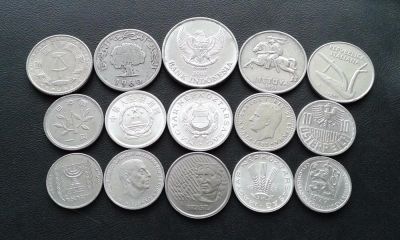 Лот: 9214326. Фото: 1. 15 иностранных монет - одним лотом... Другое (монеты)