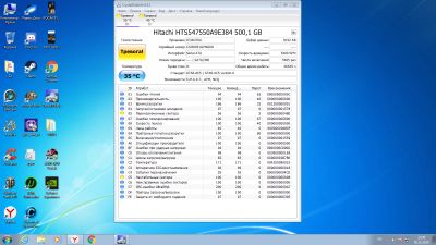 Лот: 16651435. Фото: 1. Hitahji HTS547550a9e384 500gb. Жёсткие диски (HDD)