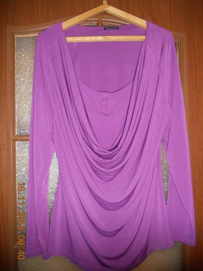 Лот: 5200223. Фото: 1. Блуза фиолет. Блузы, рубашки