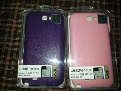 Лот: 6398020. Фото: 1. Чехол Samsung N7100 Leather пластиковый... Чехлы, бамперы