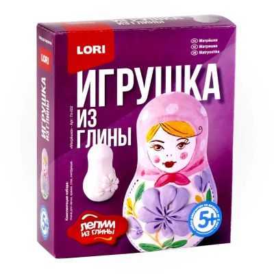 Лот: 16273389. Фото: 1. Игрушка из глины "Матрешка". Арт... Развивающие