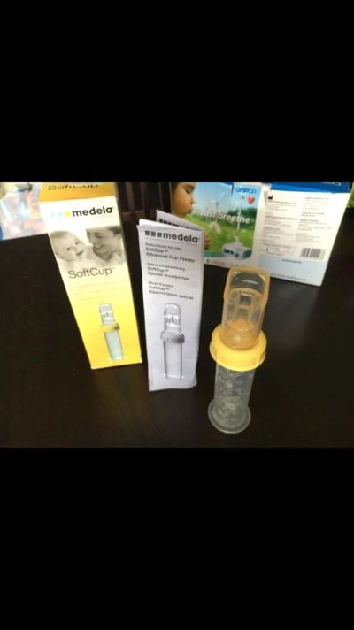 Лот: 10593743. Фото: 1. Medela soft cup (ложка для еды... Всё для кормления