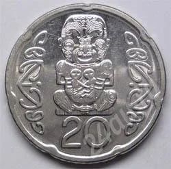 Лот: 203625. Фото: 1. Новая Зеландия. 20 цент 2006г... Австралия и Океания