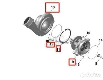 Лот: 25792043. Фото: 1. 420868017 Турбина компрессор Sea-Doo... Запчасти